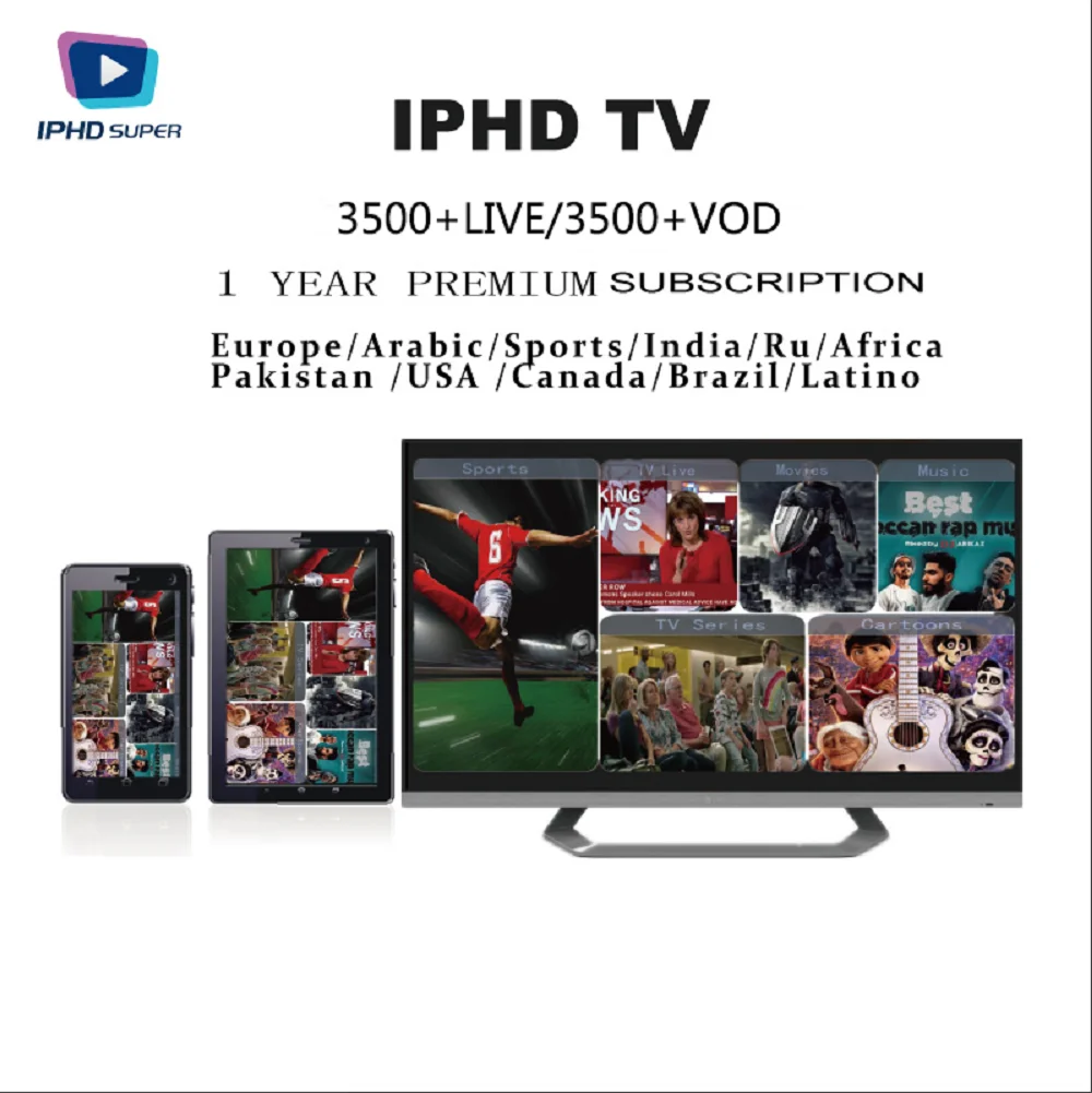 ACEMAX IP tv IPHD Super S900 коробка со сталкером 2 Гб ОЗУ Linux Smart tv Box IP tv подписка для Европы/арабский/России/США/Канады