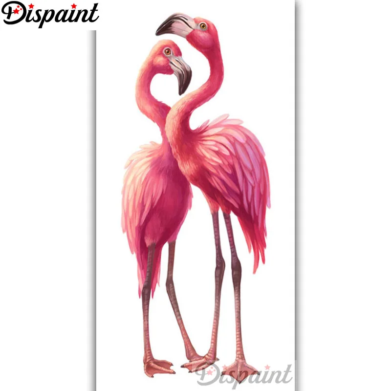 

Dispaint Full Square/Round Drill 5D DIY Diamond Painting "Animal flamingo" 3D Embroidery Cross Stitch 5D Decor Gift A25387