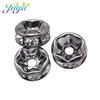 100pcs/lot Metal Gold/Gun Black/Silver Color Crystal Rhinestone 7MM Needlework Spacers Beads DIY Jewelry Accessories ► Photo 3/6