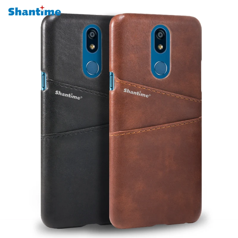 

Luxury Vintage PU Leather Back Cover For LG K40 Phone Case For LG K12 Plus Card Slot Case For LG X4 2019 Cover