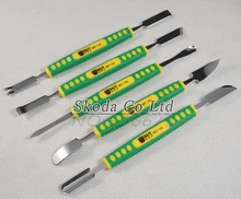 Free shipping Best 5pcs/set Metal Spudger Opening Prying Bar for iPhone Ipad Samsung Smartphone Repairing Multi Repair Tool kit