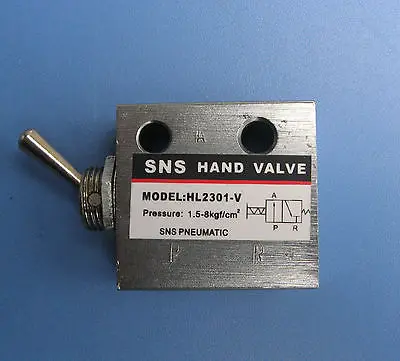 

SNS HL-2301-V 2 Port 3-позиционный пневматический клапан переключателя