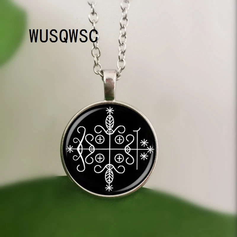 

WUSQWSC Fashion daddy legba voodoo pendant ritual altar pendant occult locket pendant NECKLACE jewelry