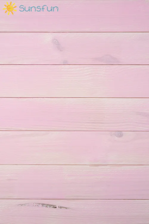 Sunsfun Light Pink Wood Floor Photography Backdrops Background Pine Wood Block Photo Studio Newborn Background HB108