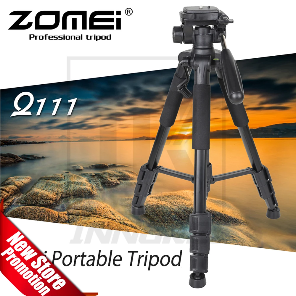 

ZOMEI Q111 Professional Portable Travel Aluminum Camera Tripod Pan Head for SLR DSLR Digital Camera Three color available