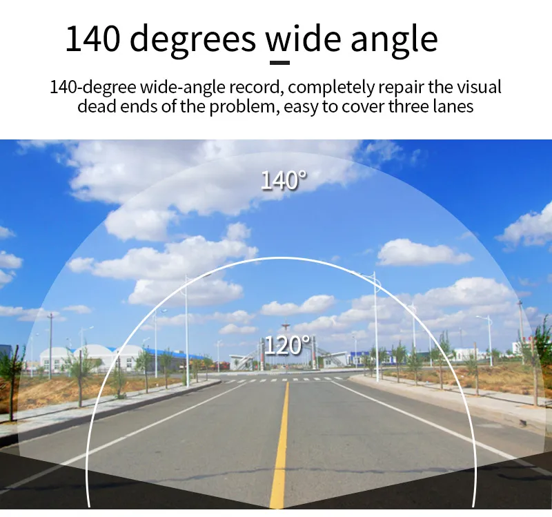 6 car dvr 140 degree