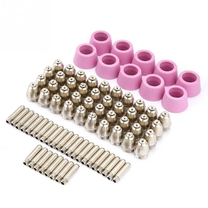 80pcs/set AG60 SG55 Plasma Cutter Cutting Torch Consumables Electrode Nozzles Cups Kit Hafnium wire 80pcs/set AG60 SG55 Plasma Cutter Cutting Torch Consumables Electrode Nozzles Cups Kit Hafnium wire