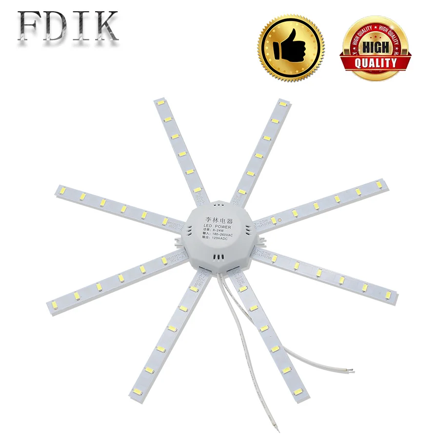 LED Source Module Ceiling lamps Modified Light AC220v 24W Octopus Lamp piece Board For Round lights Energy Saving | Лампы и освещение