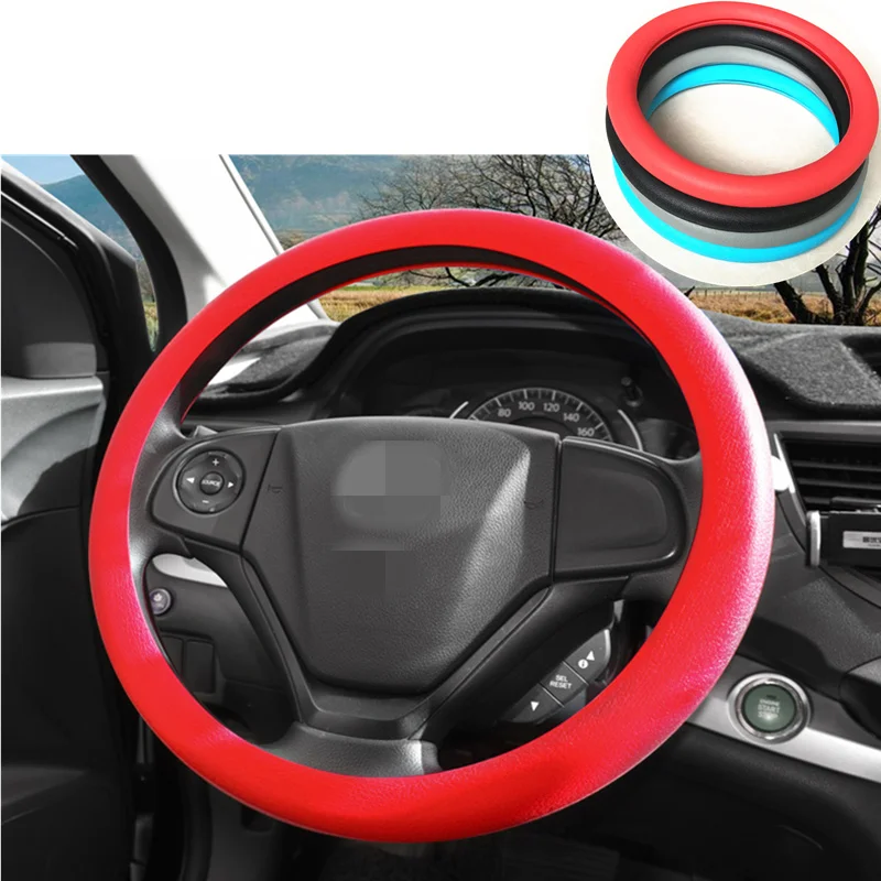 Car styling Hot silicone car steering wheel cover For Chrysler Aspen