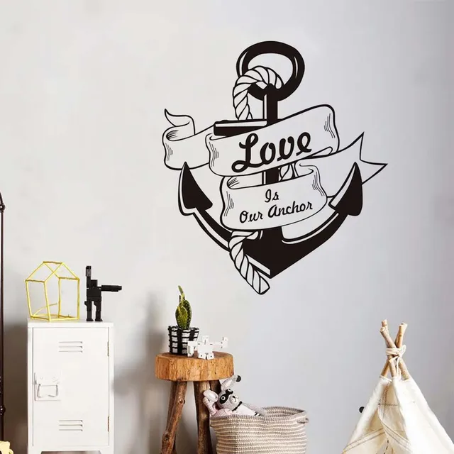 Liefde Is Onze Anker Quote Muurstickers Tekst Interieur Vinyl ... Liefde Is Onze Anker Quote Muurstickers Tekst Interieur Vinyl ...