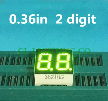 

Green 0.36" 0.36 in. Digital Tube Common cathode 2 Bits LED Display Module LED Display