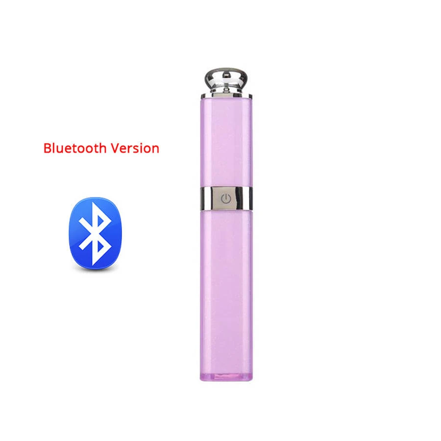 purple Bluetooth селфи палка помада нюдовая дизайн портативный селфи палка для iPhone X/6/6s для Huawei Mate 10/P10/P9 смартфон - Цвет: purple