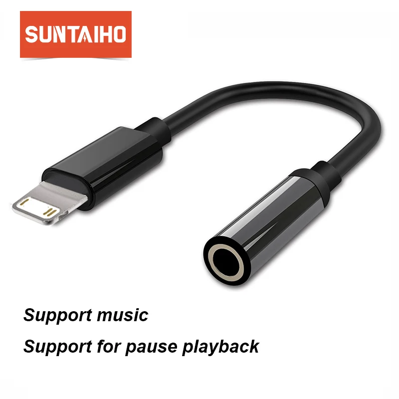 Kopen Suntaiho voor iphone Hoofdtelefoon Adapter voor iphone Audio Adapte voor iphone 7 8 plus X Voor Lightning Adapter Jack 3.5mm audio Kabel