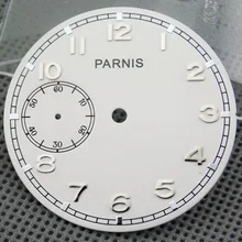 Мужские часы Parnis 38,9 мм с белым циферблатом eta 6497, Tianjin Asia 3600 P328