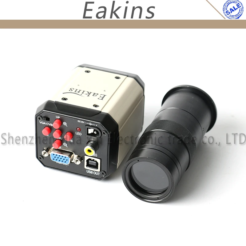 

Free shipping 3 in1 HD Industry Microscope Camera 2.0MP VGA USB CVBS AV TV Outputs+100X C-Mount Lens+power line+software