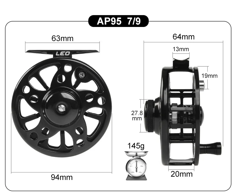 Carretel de Pesca Roda de Pesca de Alta Carretel de Pesca da Mosca de Alumínio da Mosca 3 e 4 5 e 6 7 e 8 wt Left & Right Hand Mudou Qualidade Cnc Grande Caramanchão da Mosca 5 Cheap Carretilhas de pesca