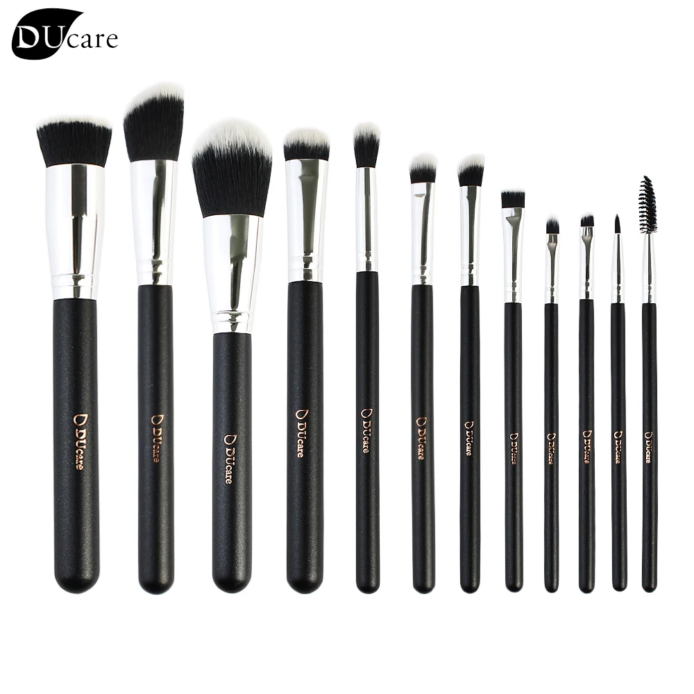 DUcare 12pcs High Quality Makeup Brush Set Synthetic Hair Eyeshadow
