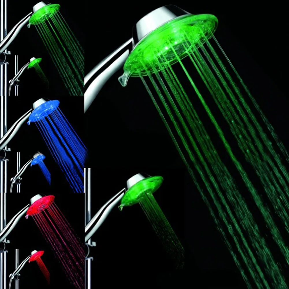 Shower Head Shower Bathroom Water Glow Colorful LED Shower Head With