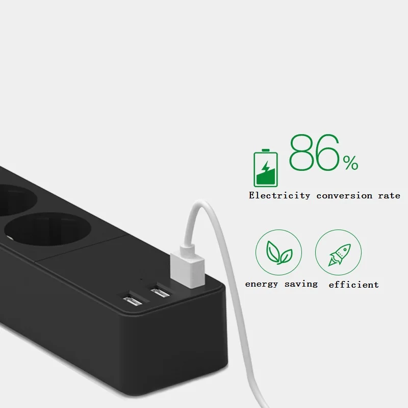 Сетевой фильтр 3 AC+ 2 взаимных обмена данными между компьютером и периферийными устройствами Мощность полосы электронный таймер разъем Офис Стабилизатор напряжения евро стандарт быстрая зарядка удлинитель умная розетка
