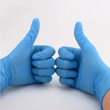 

GIEMZA 100 Blue Latex Glove Thickened Protective Rubber Gloves Waterproof Clean Dust White XL Large gloves Health Household Tool