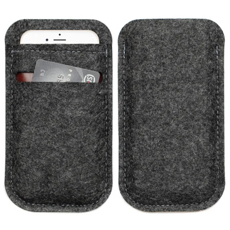 Universal Wool Felt Wallet Phone Bag Case Pouch For 4 7 Inch Mobile Universal Wool Felt Wallet Phone Bag Case Pouch For 4 7 Inch Mobile Iphone 5 6 S 8 Samsung Htc Sony Cover In Cases From