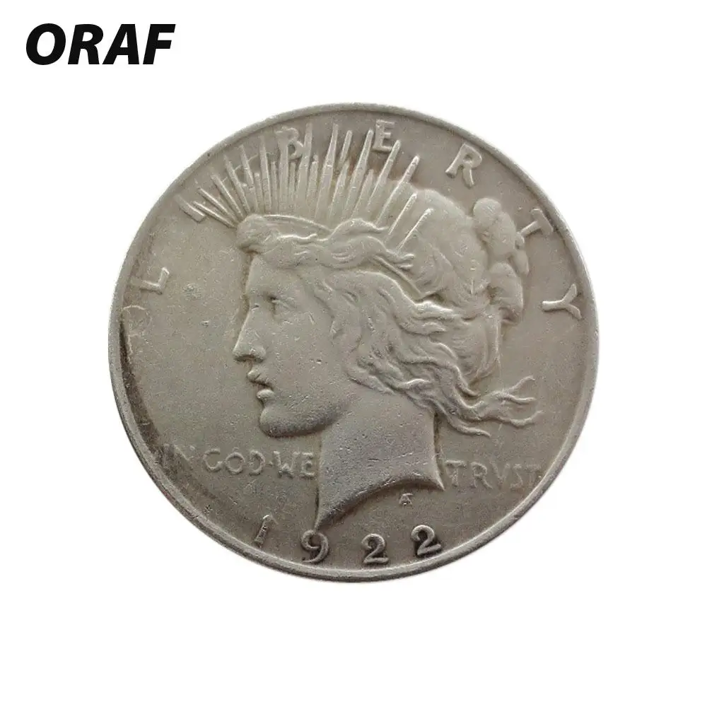 

1922 Y Collection Coin Statue Of Liberty Ornaments Badge Round Emulation Souvenir Coin Gift Double Sided Commemorative Coin