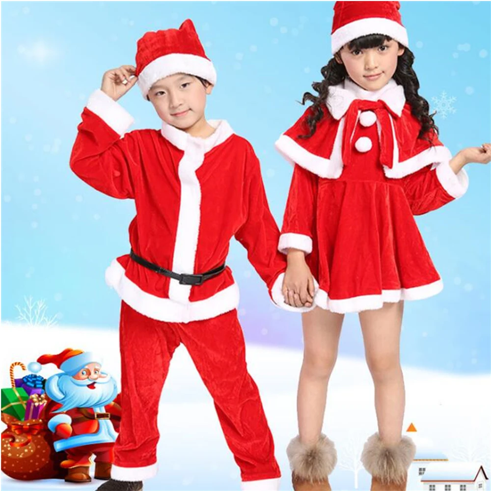 2017 Рождество милый красный Костюмы для Обувь для мальчиков и Обувь для девочек Рождественский карнавальный костюм Обувь для мальчиков