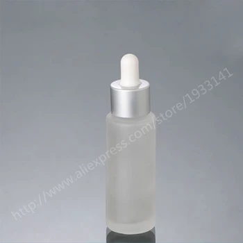 

Hot sale 10 x 30ml Cylinder Frost Glass Dropper Bottle, 1oz cylinderical Glass Essential Oil Container With Dropper