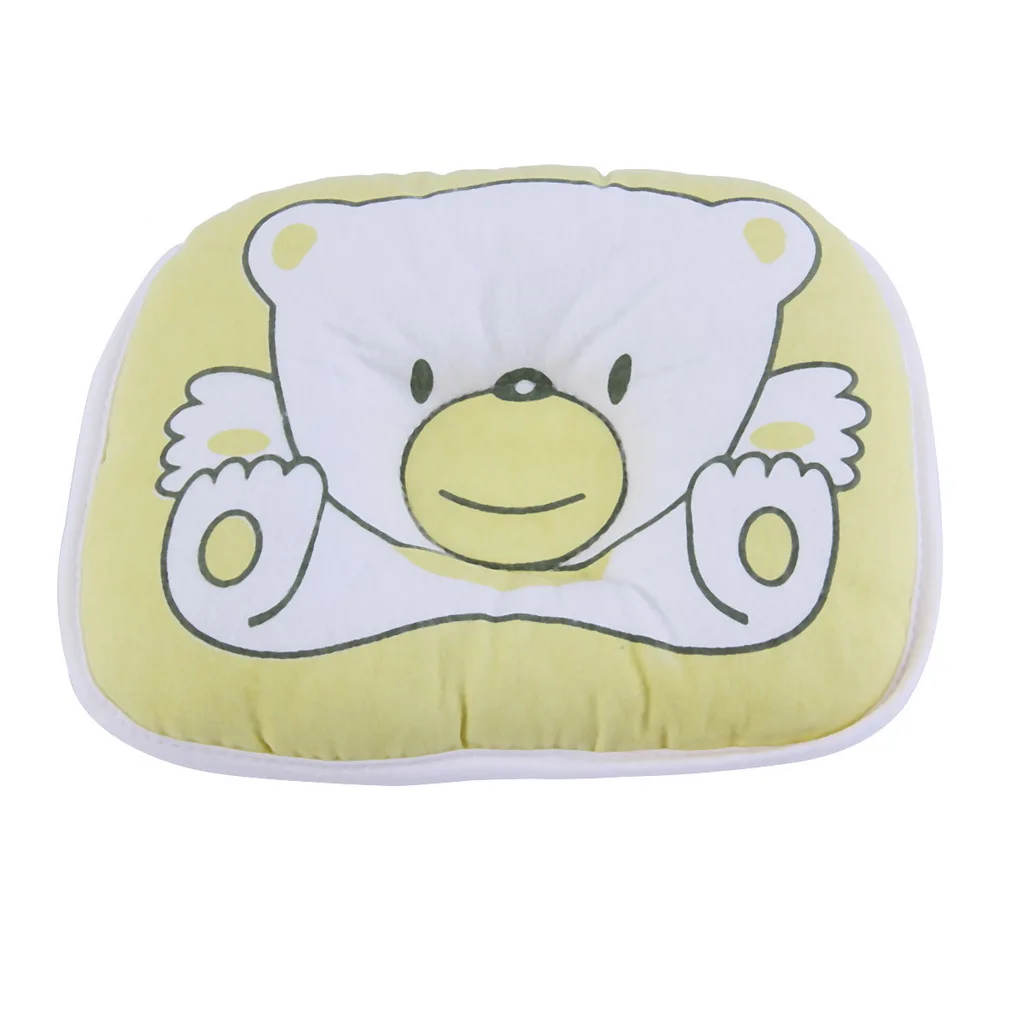 10 шт./1 комплект, узорная Подушка с медведем для новорожденных, подушка для поддержки младенцев, предотвращающая плоскую голову, Топ, хороший - Цвет: yellow