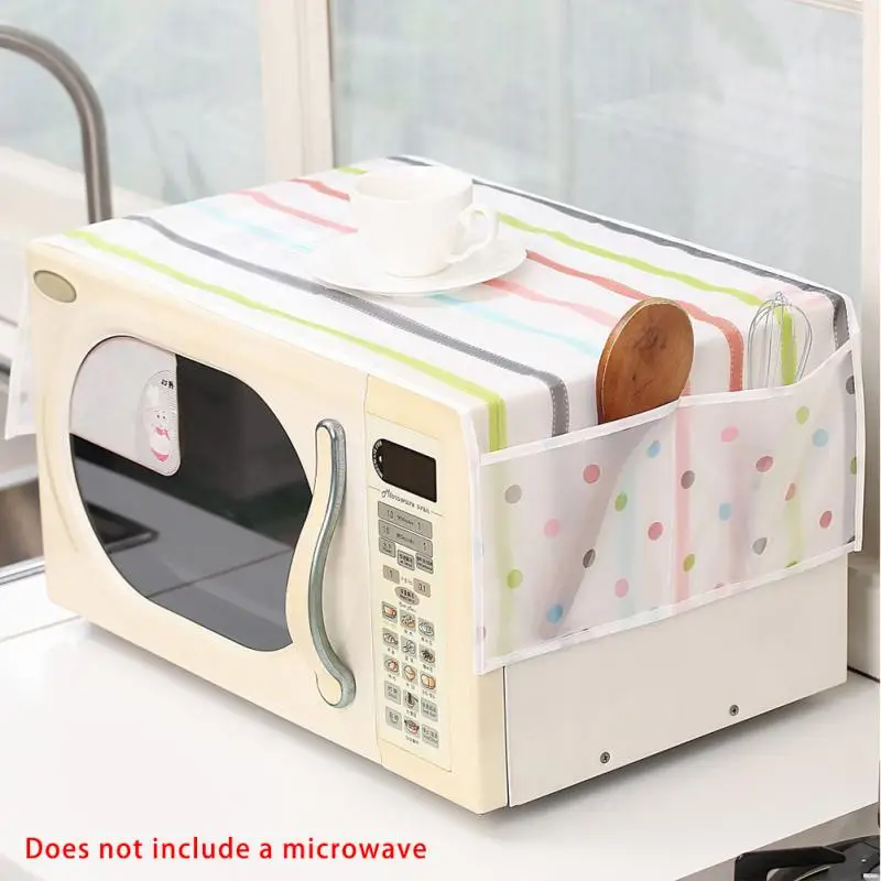 Microwave Oven Cover Durable Flower Cover Kitchen Gadgets Home Storage