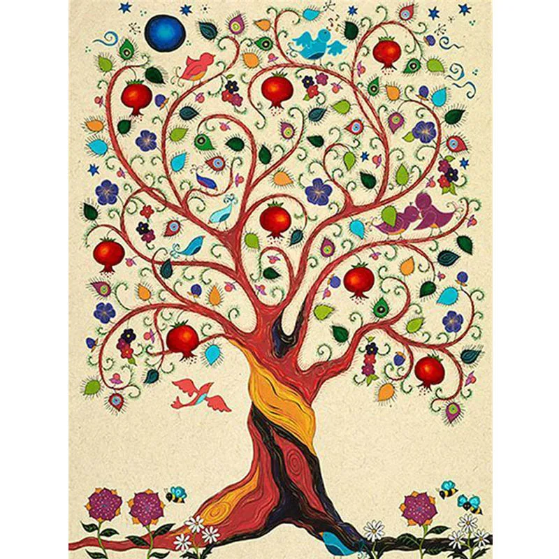 

Full Diamond Embroidery Jewish Tree of Life Clip Art Mosaic Pictures Diamond Painting Cross-Stitch Klimt Painting Needlework