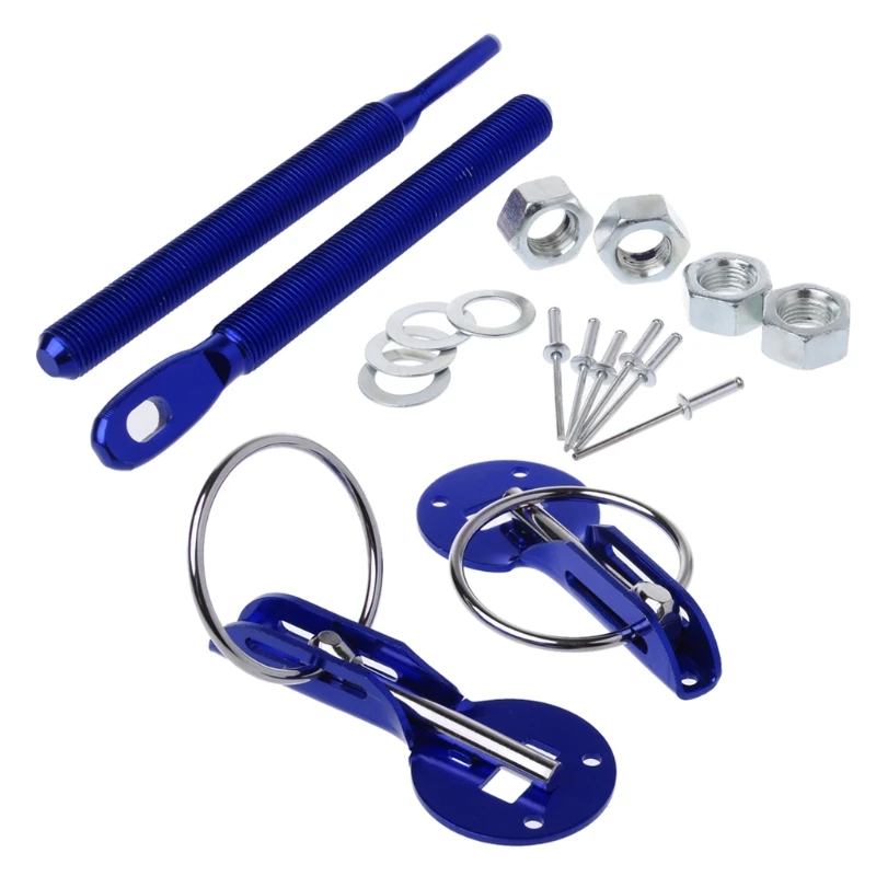 

Free delivery New Cars Universal Aluminum Pin Bonnet Car Engine Cover Lock Kit Refitting 2018