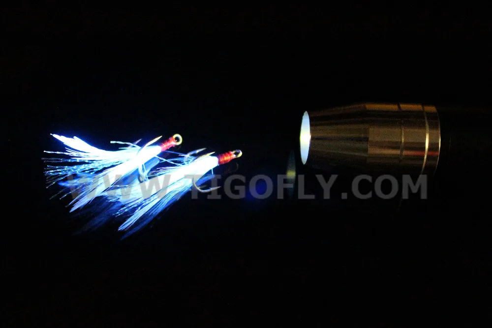 Tigofly UV 365NM водонепроницаемый USB Перезаряжаемый черный светильник-вспышка ультрафиолетовый светильник для завязывания мушек клей отверждающий светильник