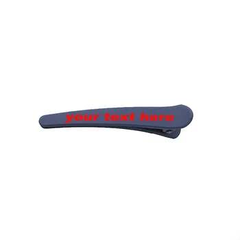 

Long 3-Inches Personalized Hair Clips Add Your Own Engraved Text Hairpin Custom Customizable Gift