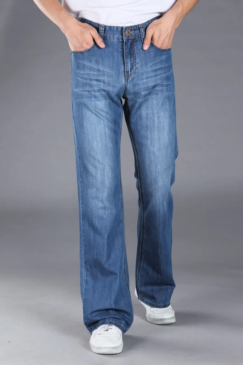 mens wide bottom jeans