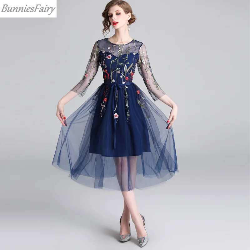 BunniesFairy 2019 летнее Новое Женское платье в стиле знаменитостей богемном бохо темно