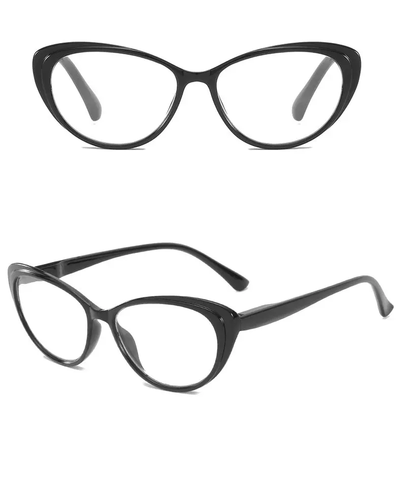 Ретро очки для чтения «кошачий глаз» для женщин и мужчин, прозрачные линзы, пресбиопические очки по рецепту с диоптрийной оправой, унисекс