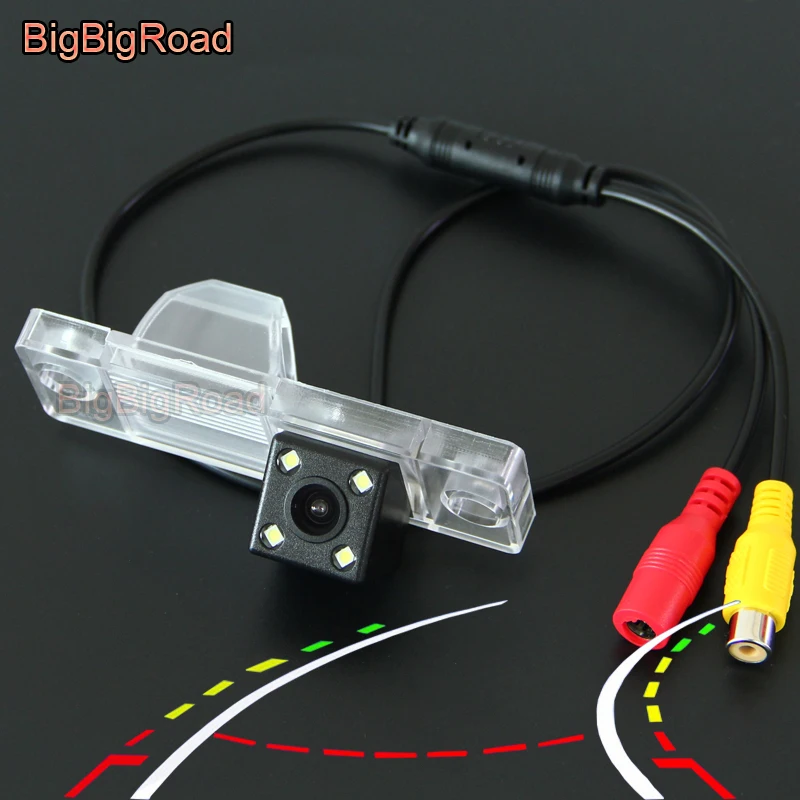 

BigBigRoad Car Intelligent Dynamic Trajectory Tracks Rear View Backup Camera For Chery QQ 3 Cowin 1 / X1 Tiggo 3 lifan 320 sedan
