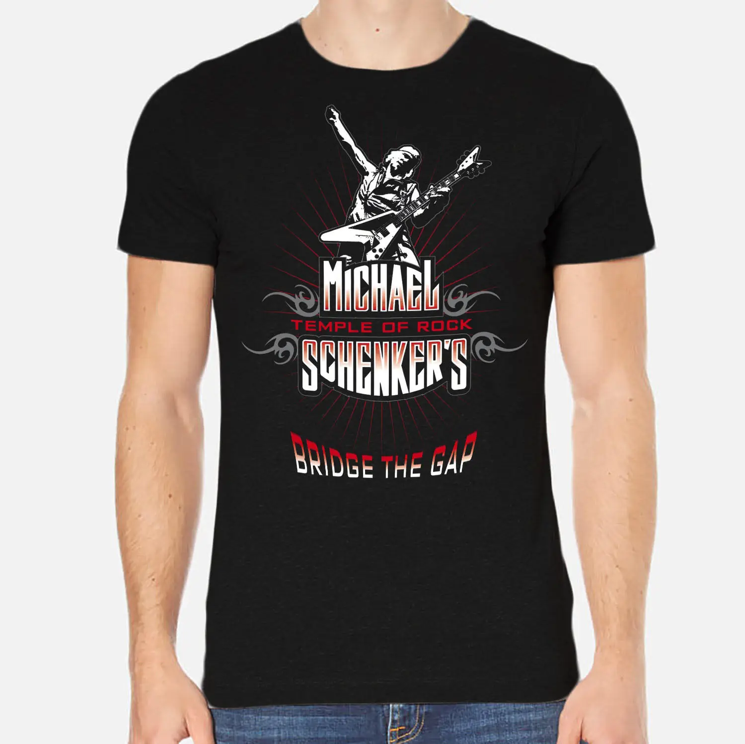 Michael Schenker Rock Новый Для мужчин футболка черный Костюмы 1-A-188 О-образным вырезом Мода
