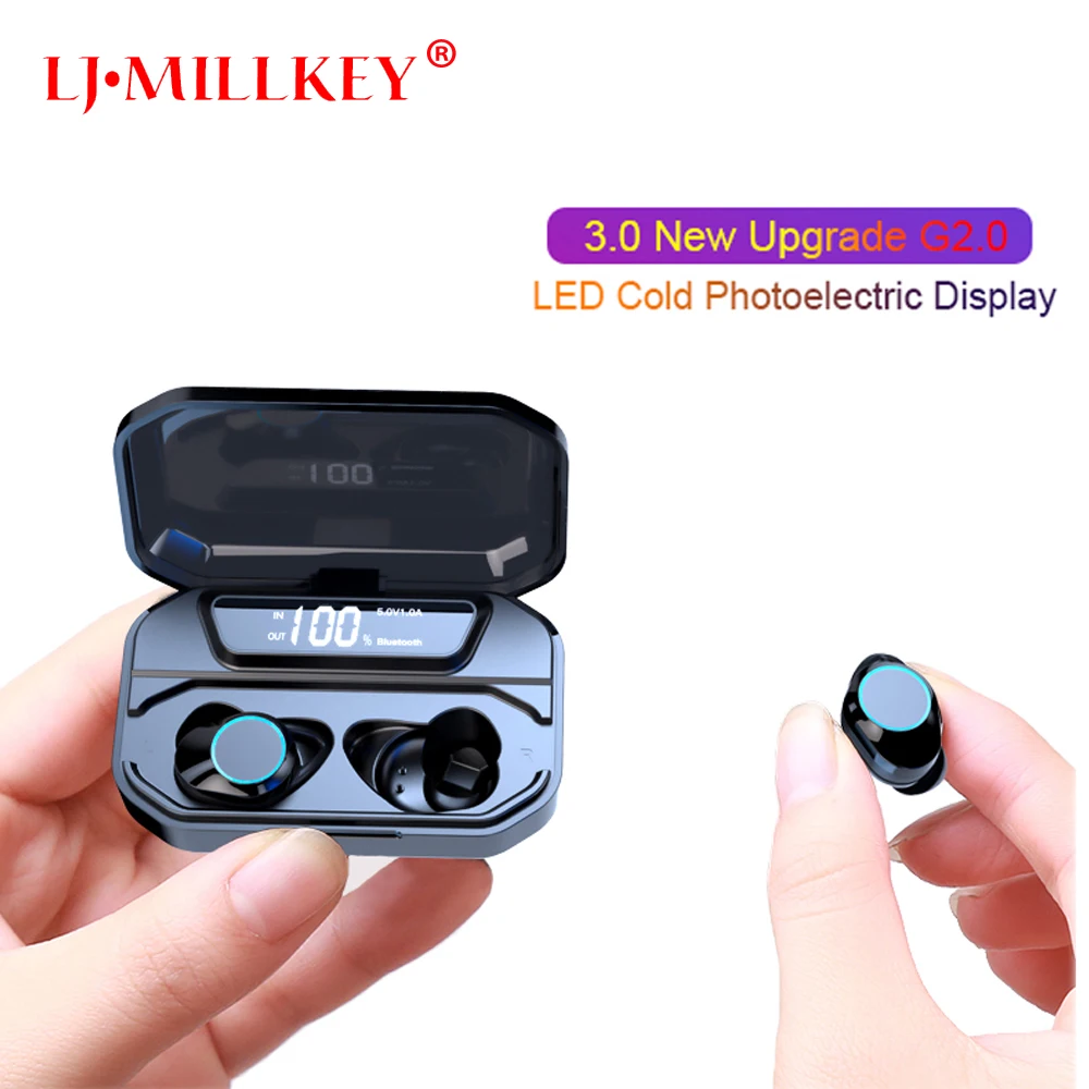 

TWS 5.0 Bluetooth Wireless Earphones True Wireless Earbuds in-Ear Stereo with Microphone Binaural Calls Headset YZ276