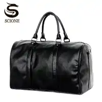 Fashion Design Large Capacity Shoulder Handbag Travel Duffle Bag Men/Women Travel Bag PU Leather Messenger Bags Vintage Mens Bag