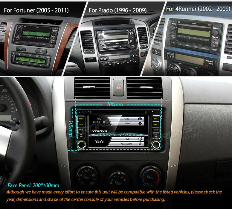 Discount XTRONS 6.2" HD Digital Touch Screen 2 din Radio GPS Navigation Car DVD Player for Toyota Toyota RAV4 VIos Hilux Terios Fortuner 3 Discount XTRONS 6.2" HD Digital Touch Screen 2 din Radio GPS Navigation Car DVD Player for Toyota Toyota RAV4 VIos Hilux Terios Fortuner 3