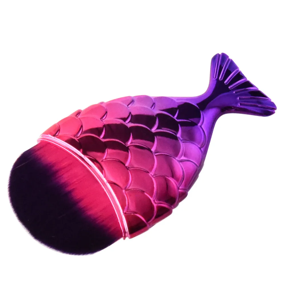 

OutTop Brushes 1Pcs Makeup Brush tools Fish Scale Powder Blush Cosmetic Foundation Brushes Makeup 2018 Sep11