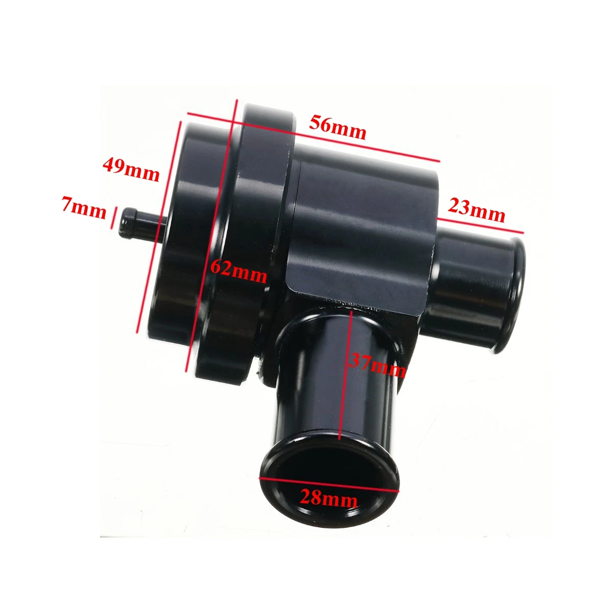 Для Volkswagen Golf Jetta 2000-2005 для Audi 1,8 T 2,7 T 1998-2006 черный алюминиевый Рециркулирующий клапан сброса избыточного давления, турбо Boost