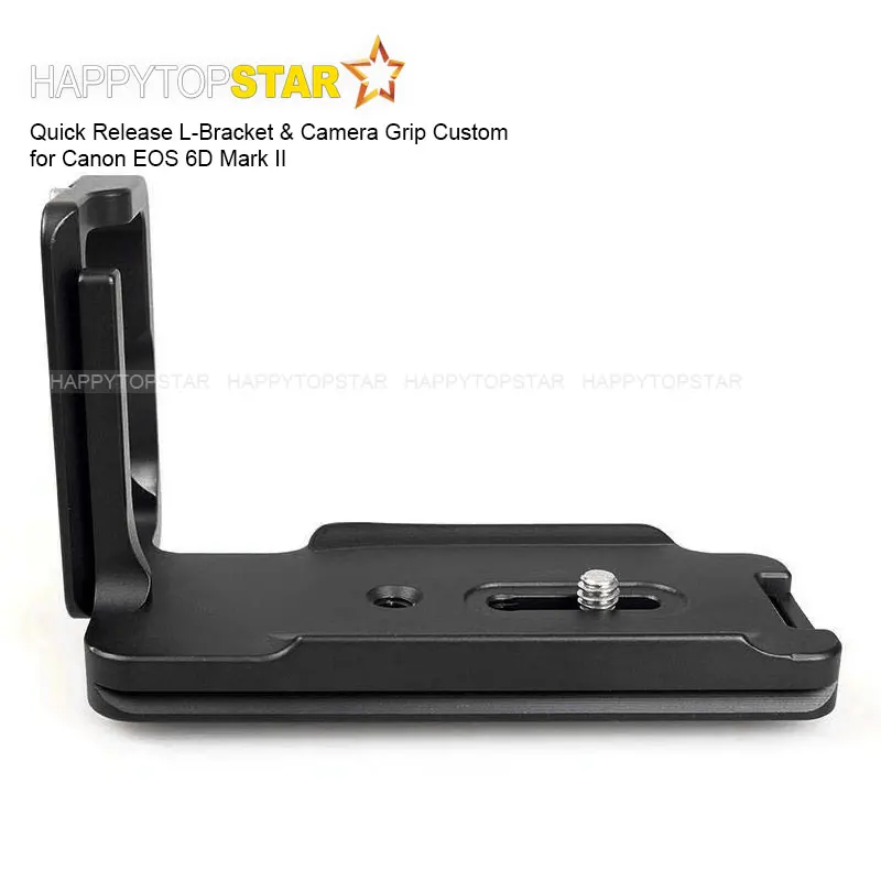 Metal QR Quick Release L-Bracket Camera Holder Mount Grip for Canon EOS 6D2 6D Mark II DSLR Arca Swiss RRS kirk Markins