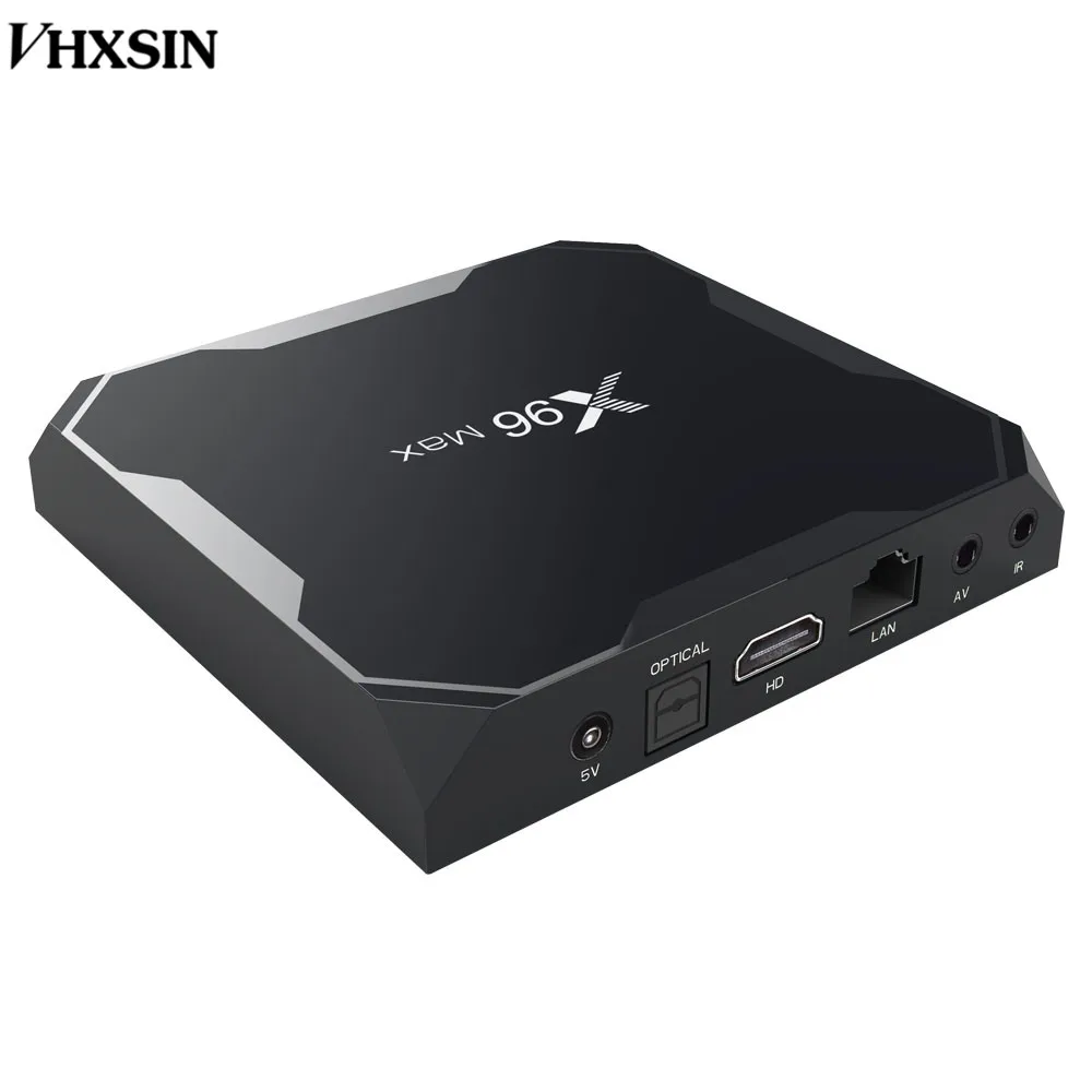VHXSIN 10 шт./лот X96 MAX Android 8 1 Smart TV Box Amlogic S905X2 Quad Core KDPlayr 4K USB 3 0 mini|ТВ-приставки и