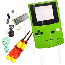 Фирменный чехол Apple Green Shell с логотипом игры для GameboyColor ретро-Консоль/системный корпус с ЖК-экраном