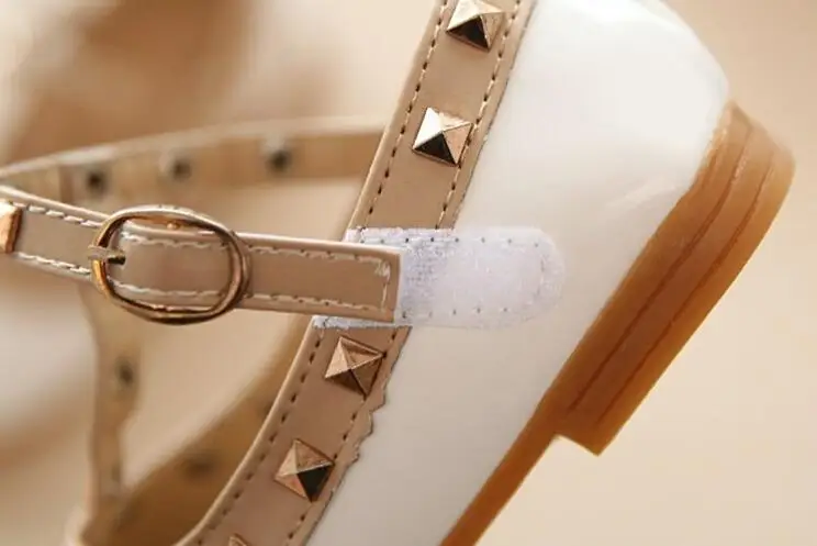 bata children's sandals children casual shoes girls spring autumn leather shoes fashion Rivet princess baby shoes Kids girls sandals children's shoes for high arches