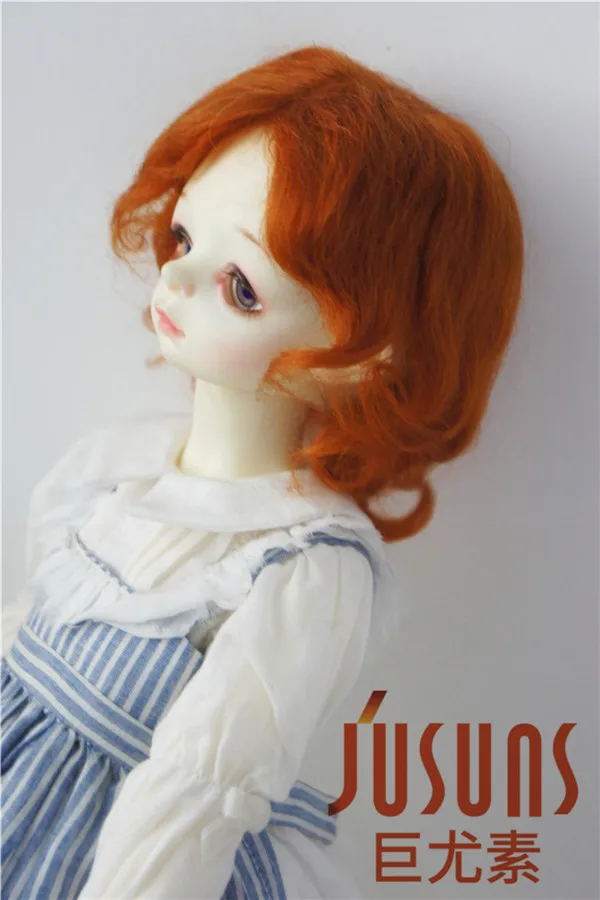 JD044 SD BJD парики из мохера для кукол 1/3 средней длины кудрявая кукла парик Размер 8-9 дюймов волшебный мохер волос для виниловой куклы