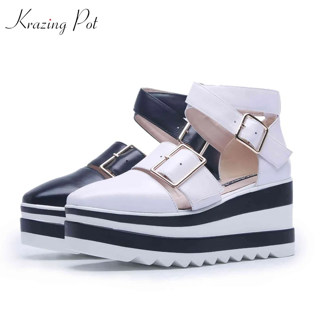 square toe wedge heels